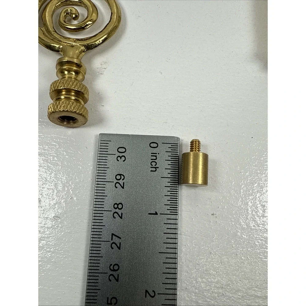 Vintage Solid brass lamp shade finals parts various brass lamp finials